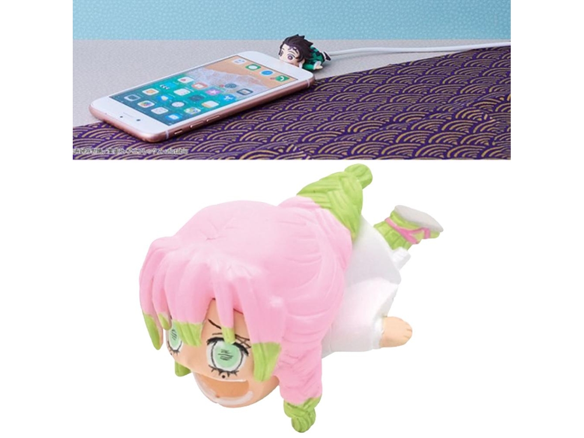 Protector De Cables Con Adorables Personajes De Dibujos Animados: Un Protector De Cables Con Diseños De Anime Y Simpáticos Personajes De Silicona.