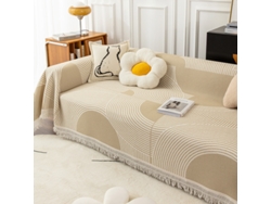 Funda de asiento de sofá antideslizante Protector de cojín de sofá -Patrón 4-180x260cm LUUCOZK