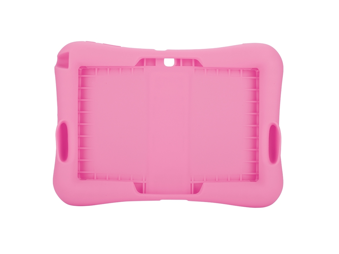 Funda de silicona con soporte para tableta Samsung de 10,1 pulgadas, resistente a caídas, color rosa dorado claro