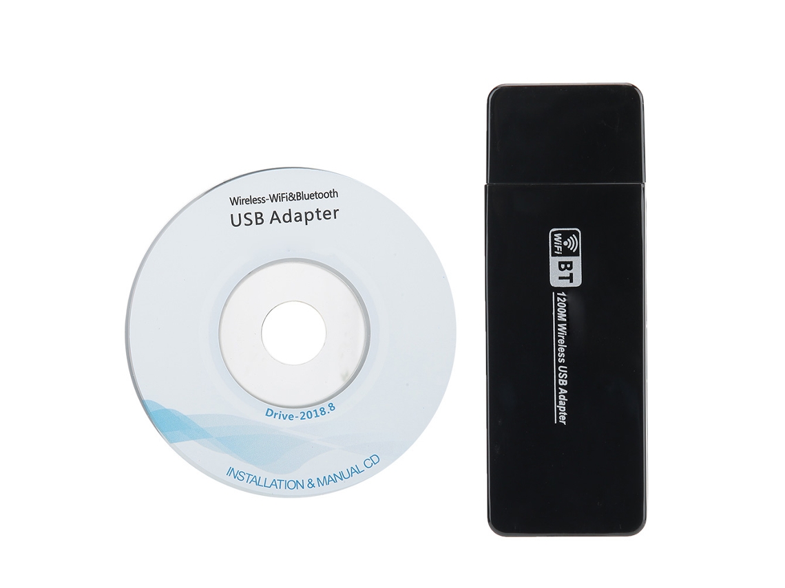 Adaptador De Red Bluetooth 4.1 De Doble Banda Ac De 1200m Para Xp/vista/win7/win8/win10