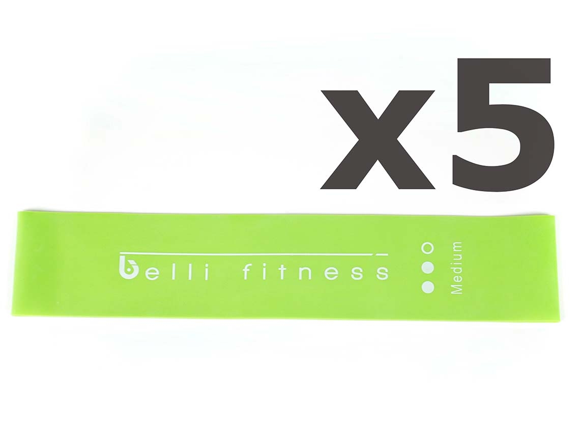 Banda Elástica BELLIFITNESS Verde Medio