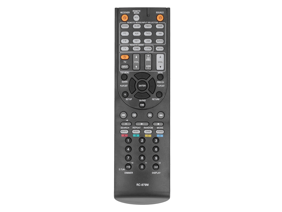 Mando A Distancia De Repuesto Rc879m Para Receptores Av Onkyo Txnr535 Txsr333 Htr393 Hts3700 Y Accesorios
