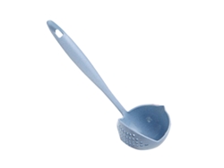 Cuchara filtrante con mango largo 2 en 1 - Azul RNEMITERY
