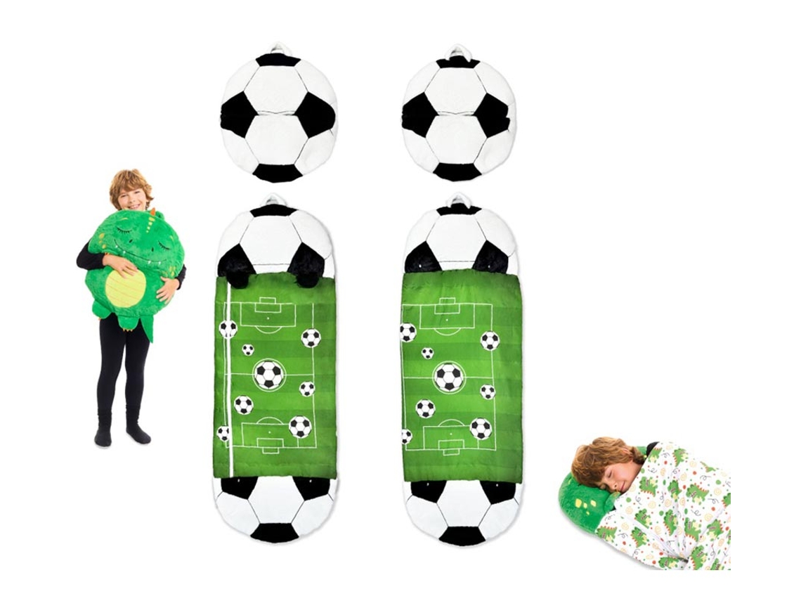 Saco de Dormir con Cojín Fútbol de 165 cm