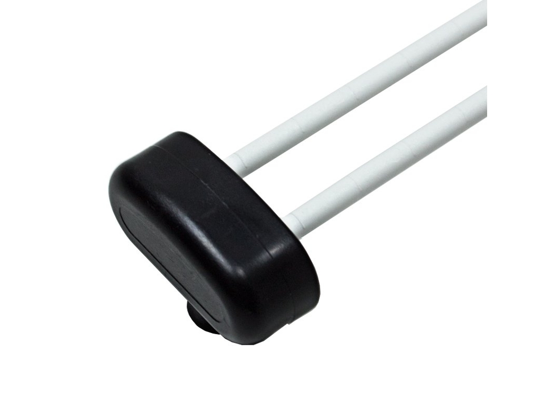 Cerradura antirrobo de plástico negro (para doble gancho)