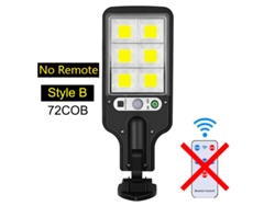 Farola solar con 108 LED COB, sensor de movimiento, 3 modos de iluminación, resistente al agua, ideal para entrada y jardín. Aeuzwr