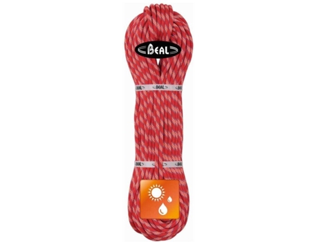 Cuerda De Escalada BEAL Cordas Cobra Dry Cover (Rojo - 60 m)