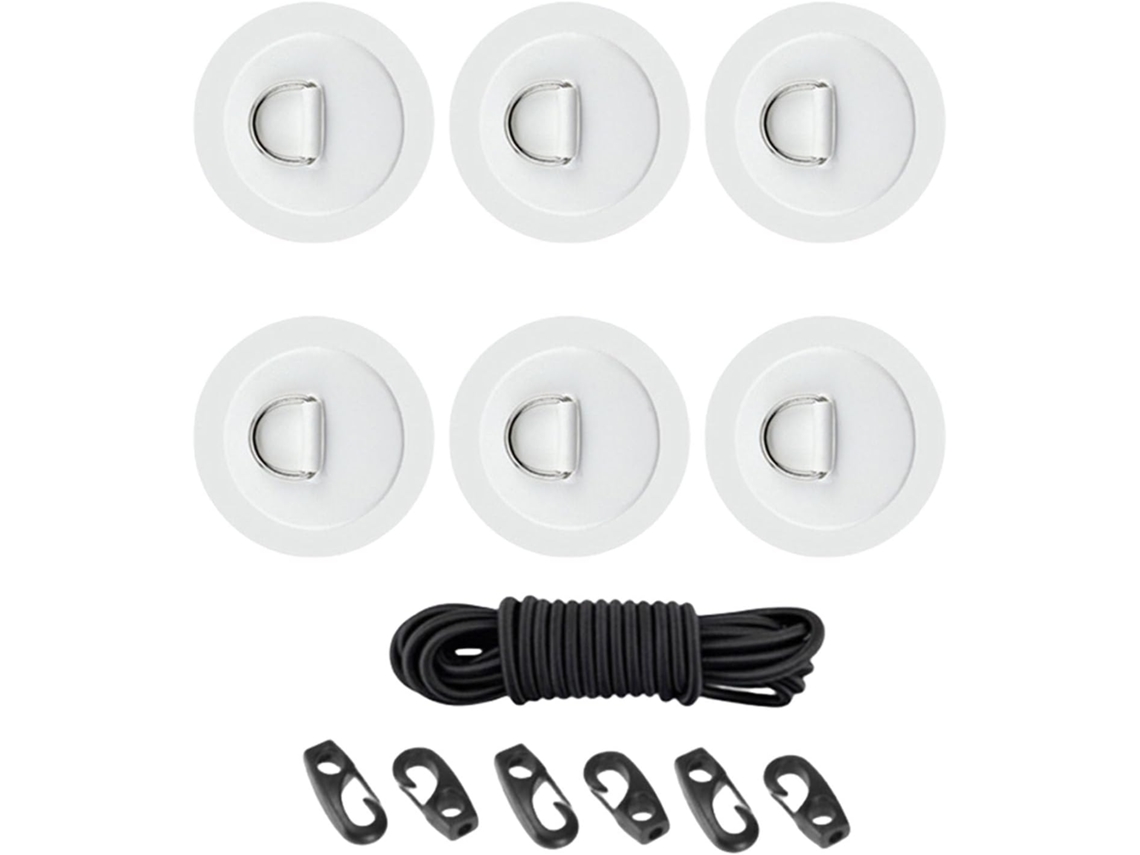 Almohadilla Con Anillas En D, Cuerda Elástica, Accesorio De Acero Inoxidable Y Pvc Para Kayaks, Canoas, Botes Y Balsas.