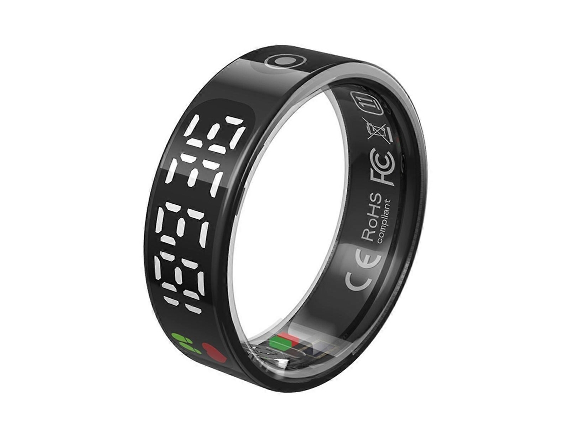 Anillo inteligente con pantalla táctil, carga inalámbrica, control de salud, resistente al agua hasta 5 ATM para M Nostalgia88