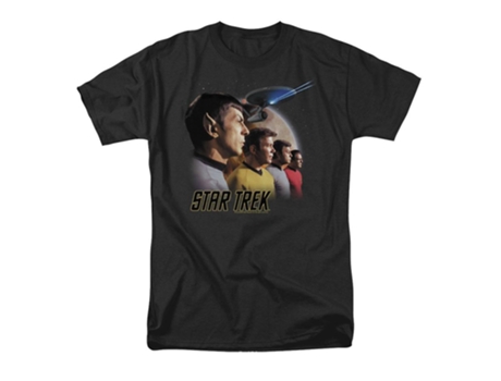 Camiseta ROCKINSTONE Star Trek Hacia adelante a la aventura (S)