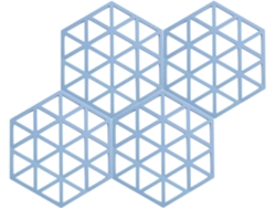 Posavasos hexagonales resistentes al calor, de silicona plegable, 4 piezas, diseño hexagonal ventilado para controlar la humedad, antideslizantes y resistentes al calor.