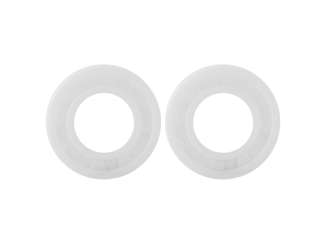 2026velora-2 Piezas Rodamiento De Bolas Cerámico Zro2 Miniatura 6800 Blanco 10x19x5mm