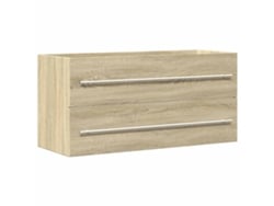 Maison Exclusive - Armario Para Lavab Contrachapada Color Roble 100x38,5x48 Cm