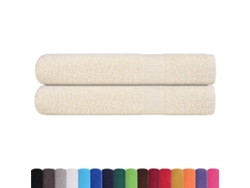Toallas Frogn 2 Uds Crema 100x200 Cm 360 G/m²