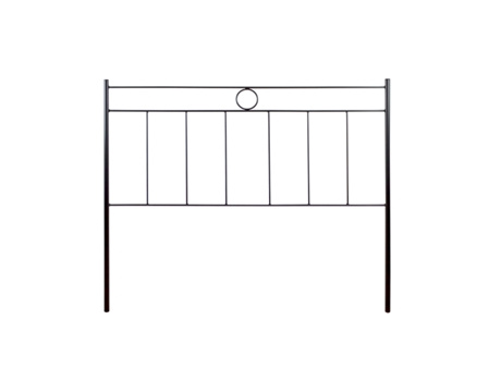 Cabecero de Forja FACTORY MUEBLES Leo, Negro Cama de 90 cm (95 cm x 125)