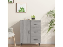 Aparador De Madera De Ingeniería Gris Sonoma 69,5x34x90 Cm