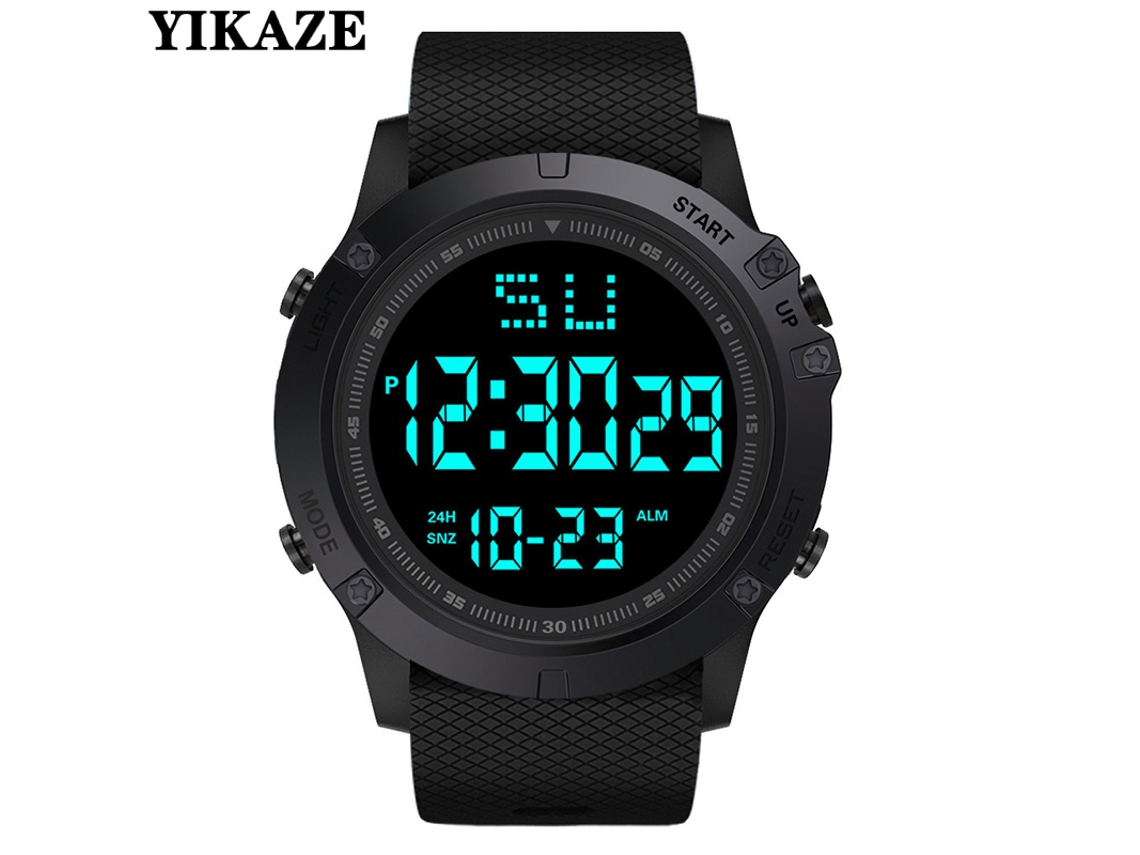 Reloj deportivo multifuncional, reloj deportivo militar, resistente al agua, reloj digital para niños con LED brillante y pantalla grande.