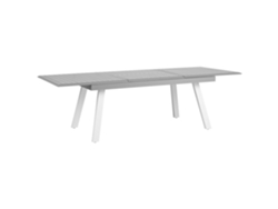 Mesa de jardín BELIANI Pereta de Aluminio Gris 100x255x73