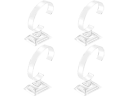 4 soportes transparentes para exhibir relojes, pulseras y joyas