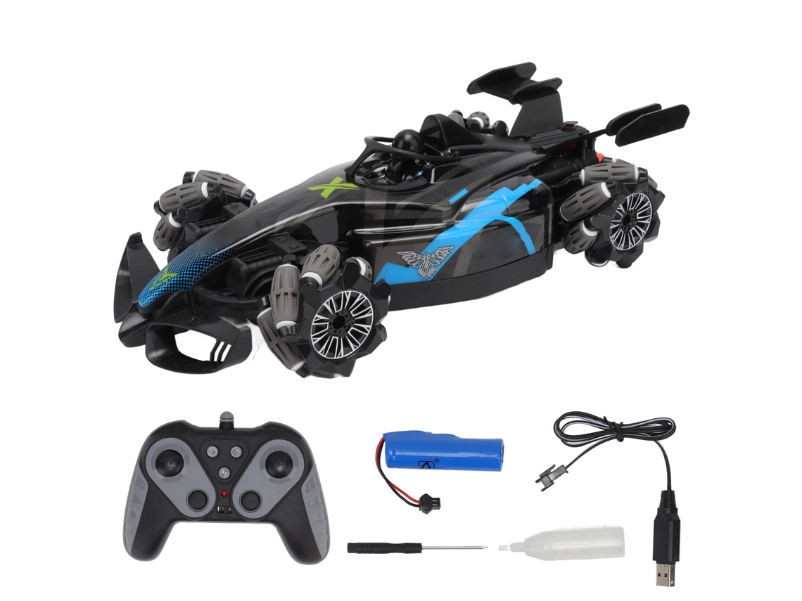 Coche Rc Todoterreno De Alta Velocidad Con Control Remoto De 2,4 Ghz, Tracción 4x4, Con Pulverizador Y Luces Para Niños.