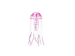 Acuario con adorno de medusa artificial fluorescente y brillante Rosewell
