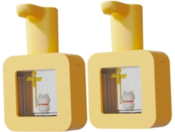 Dispensador Decorativo Con Forma De Gato, Juego De 2, Espumoso, Para Lavadoras Y Lavado A Mano.