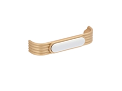 Tirador para muebles de zamac y porcelana con distancia entre centros de 96 mm. Juego de 25 tiradores de latón Alucover. HARDWAREXCHANGE