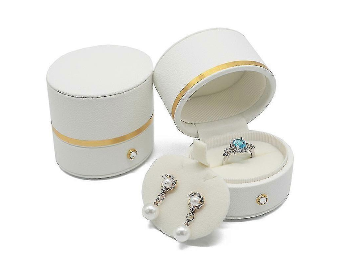 Caja para anillos de compromiso, propuesta de matrimonio, joyero funcional, pendientes y collares Hengjian (1 unidad)