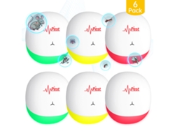 Repelente Ultrasónico De Plagas, Paquete De 6 Unidades, Repelente Electrónico De Plagas Para Uso En Interiores Con Enchufe Estándar Europeo. Czhhmart