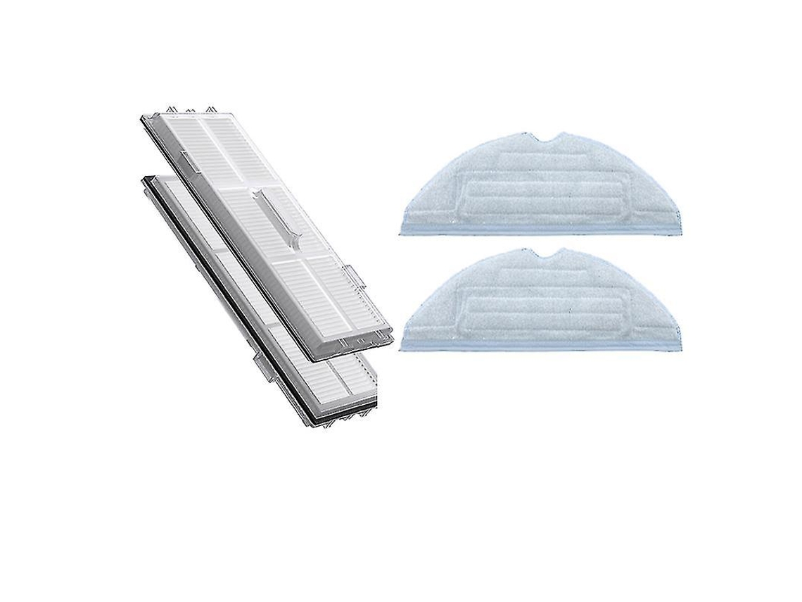 Paños de limpieza con filtro HEPA (paquete de 4) para Xiaomi Roborock S7, T7s y T7plus
