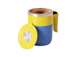 Vaso mezclador automático de acero inoxidable 316 de grado alimenticio para la preparación rápida y sencilla de bebidas, en amarillo y azul. TAISHENGDA