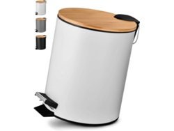Cubo De Basura Para El Baño, 5 Litros, Con Pedal Y Sistema De Cierre Suave, Cubo De Basura De Diseño Para El Baño