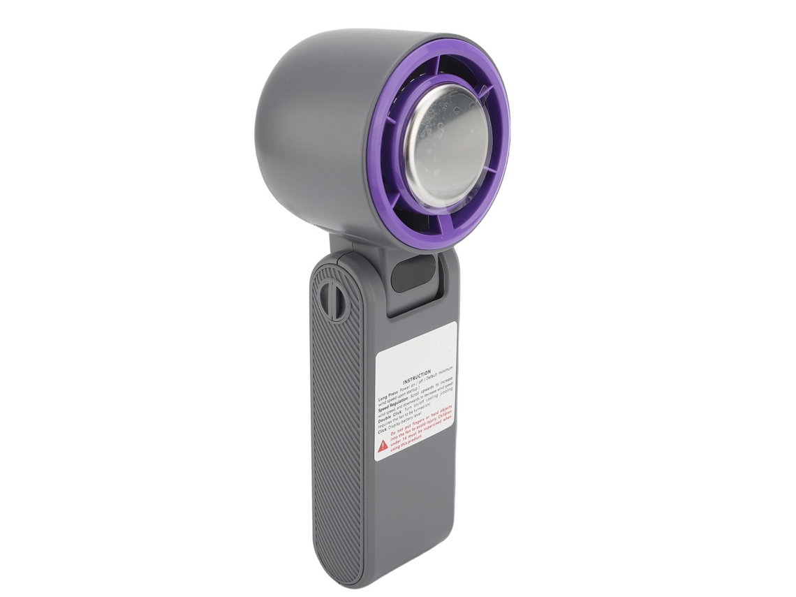 Ventilador Portátil Recargable Por Usb Con Motor Sin Escobillas Y Pantalla Digital Para Viajes Al Aire Libre.