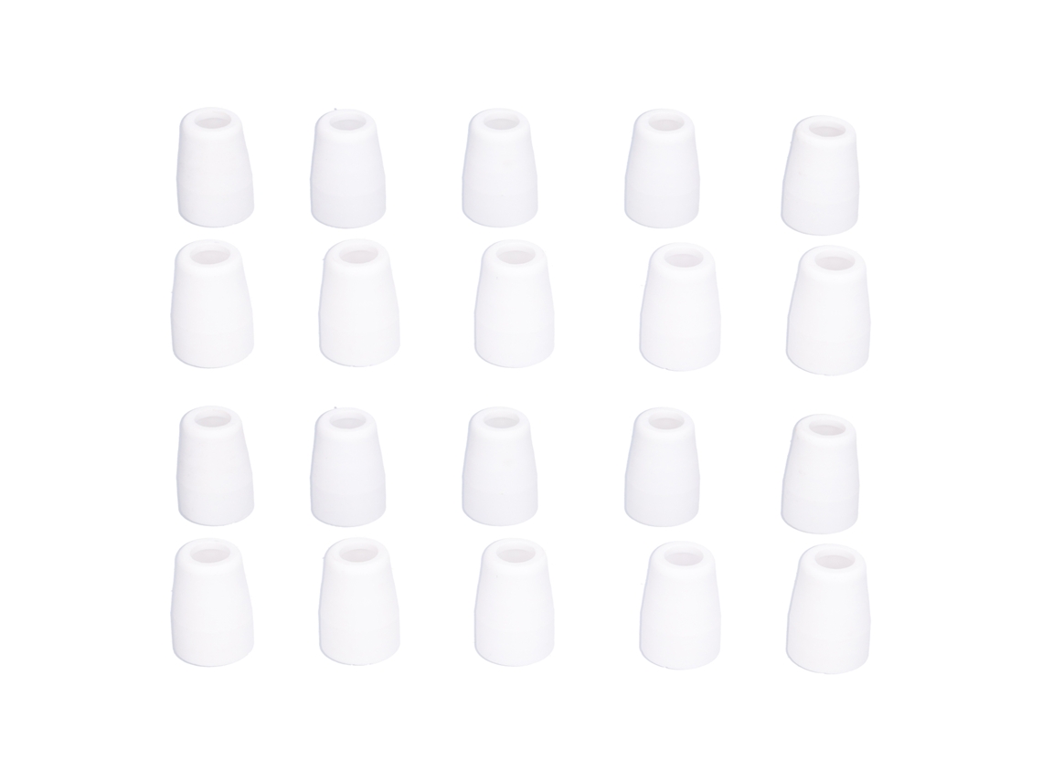 20 vasos de cerámica para accesorios consumibles de torre de corte por plasma TC-60