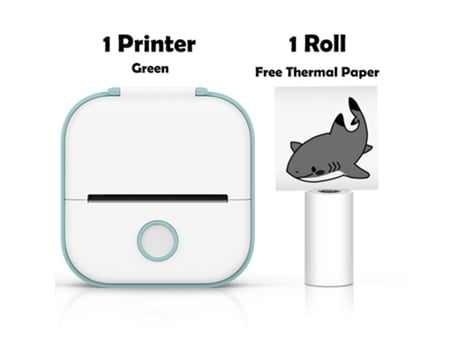 Mini impresora térmica portátil, inalámbrica, Bt, 203Dpi, etiqueta de foto, impresión de preguntas incorrectas con Cable Usb, Imprimante portátil H...