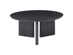 Mesa De Centro Beliani Cowal De Mdf Preto 80x80x36