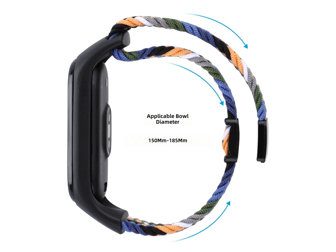 Pulsera para Xiaomi Mi Band 10/9/8, nailon trenzado, cierre magnético, ajustable CHABERLU