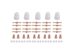 Kit De 65 Piezas De Consumibles De Corte Plasma Electrodos Y Puntas Para Stahlwerk Ct312 Cut50