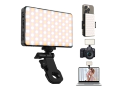 Luz para selfies para iPhone con 120 LED, luz para selfies portátil recargable de 3000 Mah, luz LED para teléfono, perfecta para maquillaje de BISBISOUS