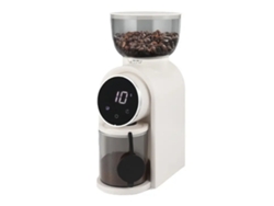 Molinillo De Café Eléctrico Inteligente Con Núcleo De Acero, Grande Para Casa Y Comercio (blanco Mate 683, Norma Europea)