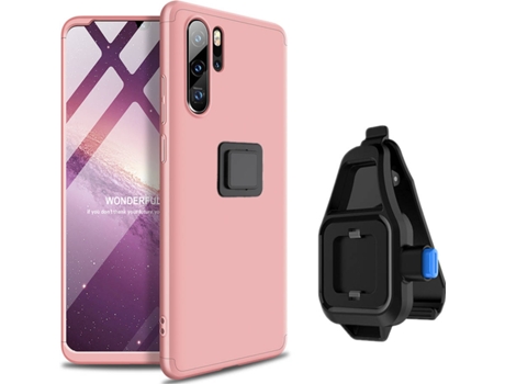 Funda Huawei P30 Pro Slim Armor 360º con Soporte para la Cintura Rosa