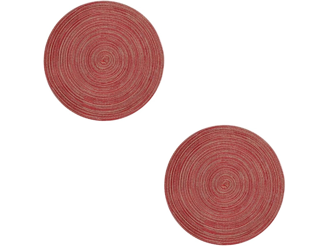 Antideslizante Color Rojo Juego Manteles