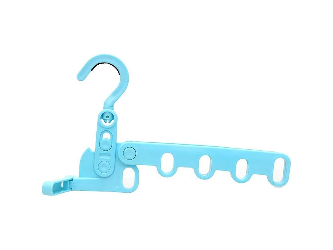 Perchero Plegable Giratorio Con 5 Agujeros, Antideslizante, Para Uso Doméstico (azul)
