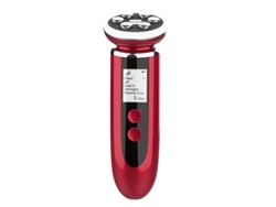 Masajeador facial multifuncional, dispositivo de rejuvenecimiento EMS, eléctrico - rojo CHRONUS
