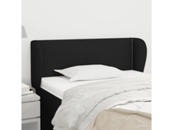 Cabecero De Tela Negro 83x23x78/88 Cm