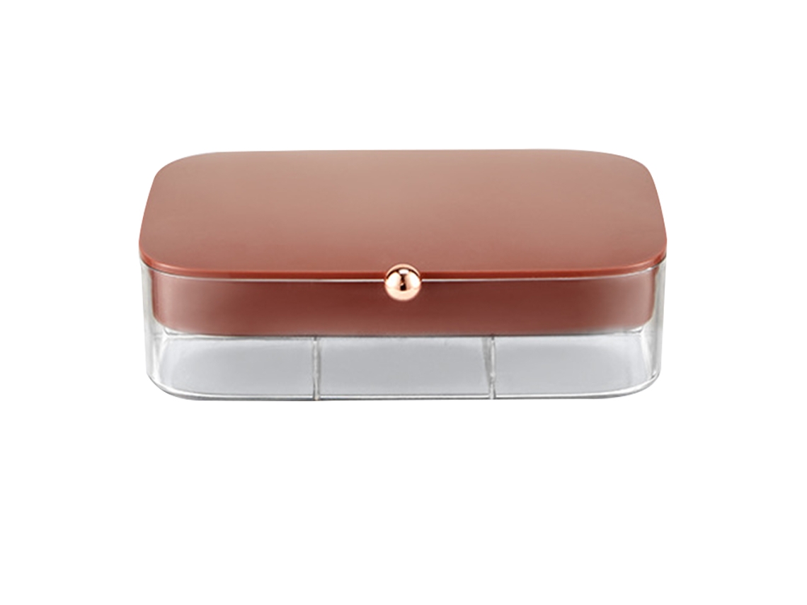 Caja de Organización Viaje Portátil Doble Rojo (18x12x5cm) Kofihety