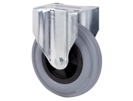 Rueda fija 17zv200cp-psb poliamix-goma gris eje bolas ALEX