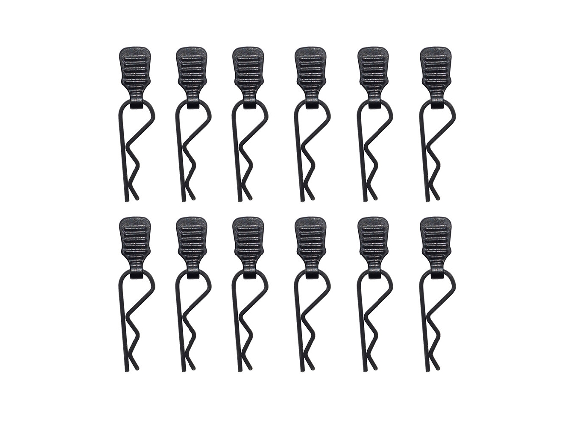 30 Piezas Plateadas 1*20mm 12pcs/20pcs/30pcs Clips Carrocería Coches Rc 1/20 1/24 Accesorios Universales Repuesto