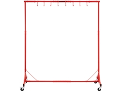 Estante de pintura ajustable Succebuy con 8 ganchos y capacidad de 66 lb