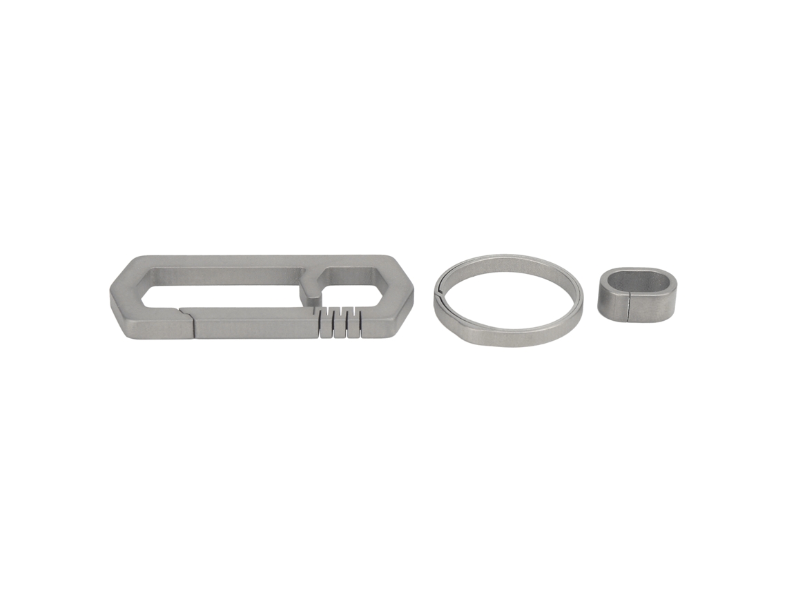 Llavero Edc De Aleación De Titanio Con Hebilla Colgante Y Gancho Para Llaves, Ideal Para Actividades Al Aire Libre Como El Montañismo.